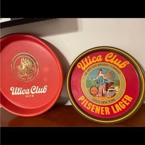 Utica Club Beer Trays lot